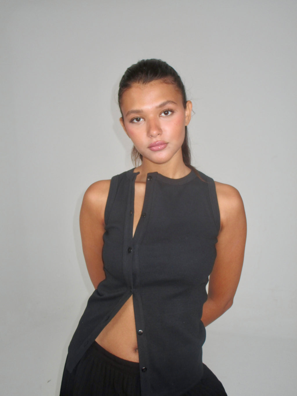 Asymmetrical Ribbed Tank top