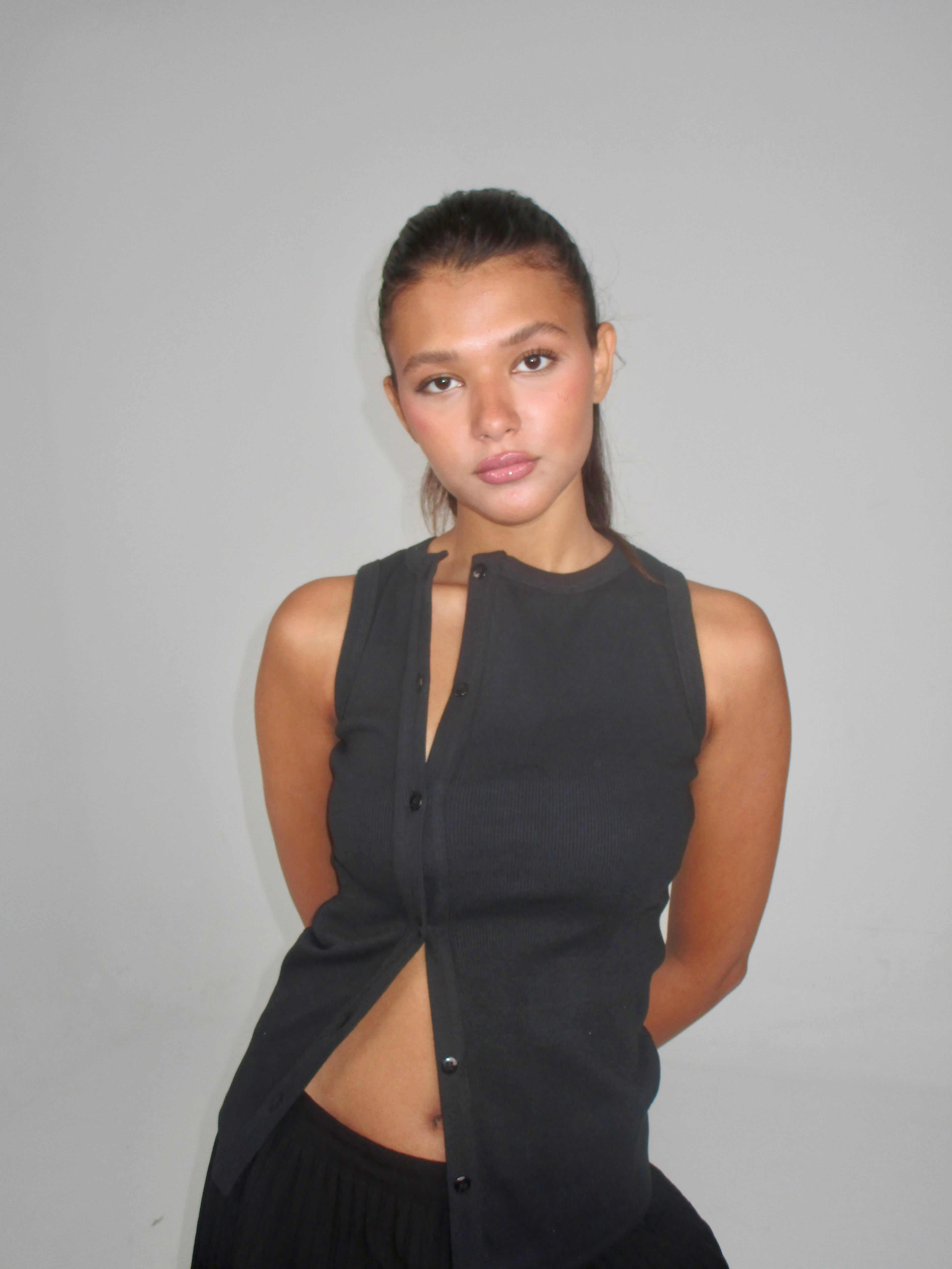 Asymmetrical Ribbed Tank top