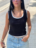 The Contrast B&W Top